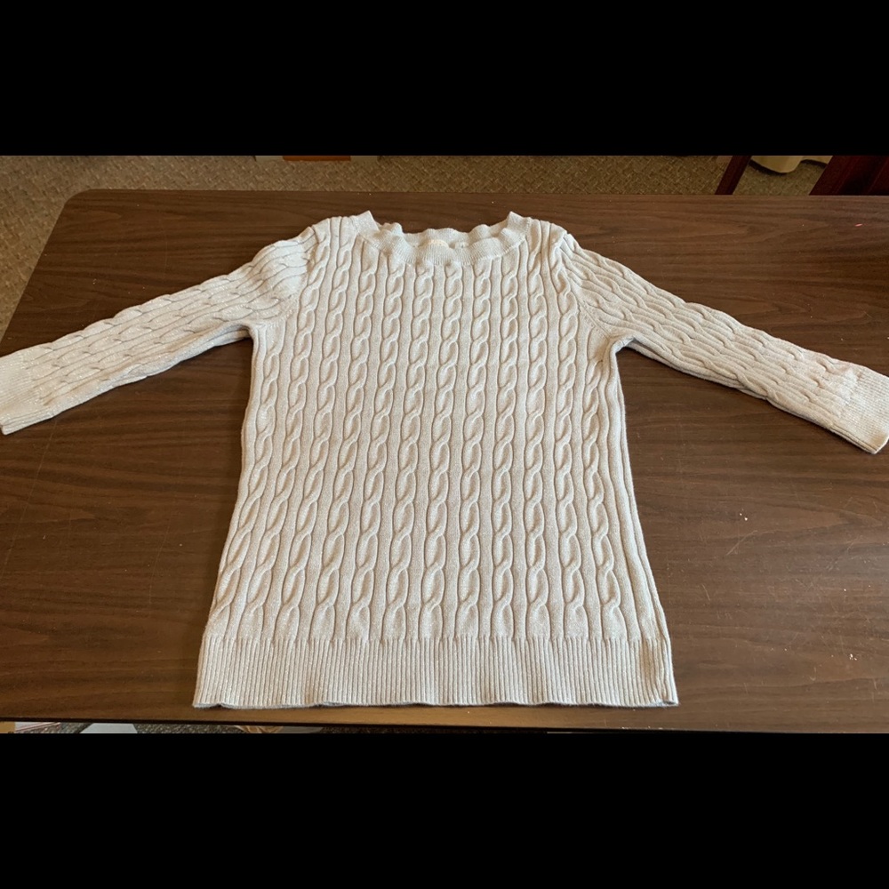 Loft silver sweater